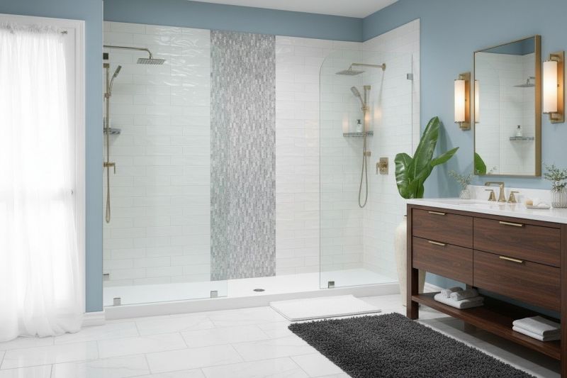 Easy-To-Clean Options For Modern Shower Surrounds